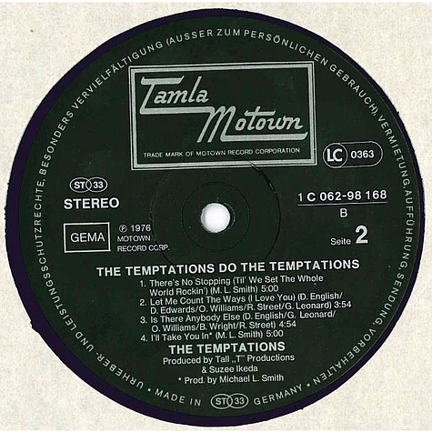 The Temptations - Do The Temptations