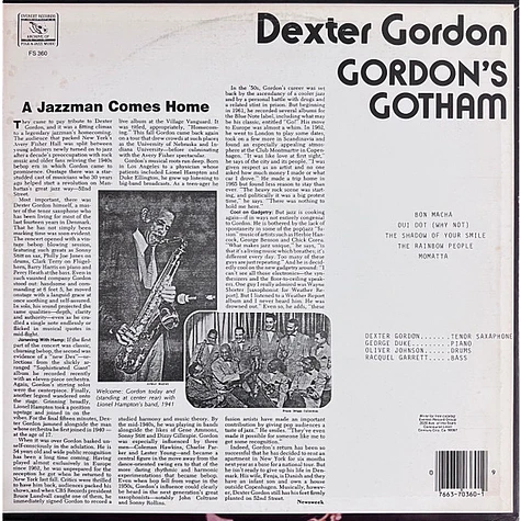 Dexter Gordon - Gordon's Gotham