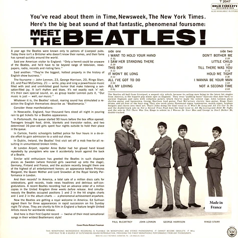 The Beatles - Meet The Beatles Vinyl Edition