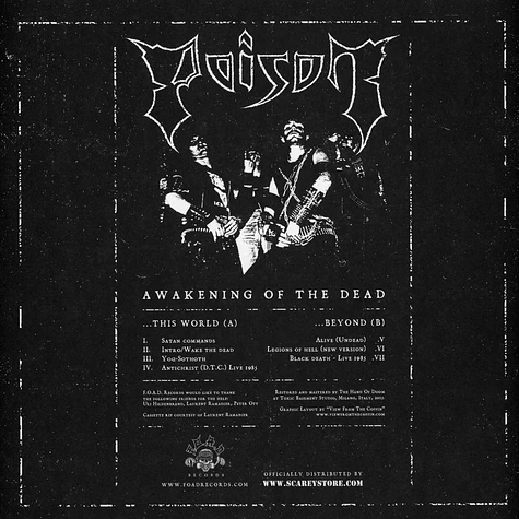 Poison - Awakening Of The Deadgalaxy Red Mixed Black Vinyl Edition