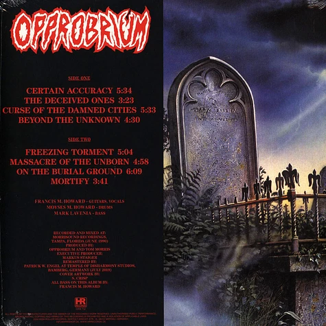 Opprobrium - Beyond The Unknown Galaxy Vinyl Editoin