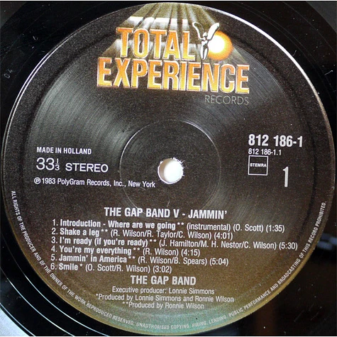 The Gap Band - Gap Band V - Jammin'