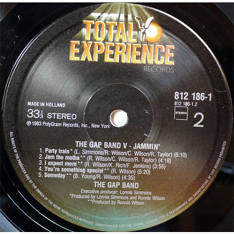 The Gap Band - Gap Band V - Jammin'