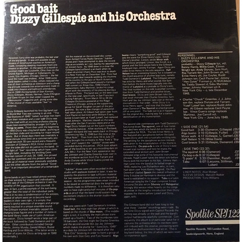 Dizzy Gillespie And His Orchestra - Good Bait