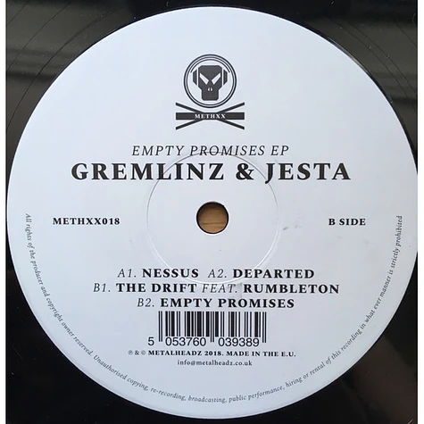 Gremlinz & Jesta - Empty Promises EP