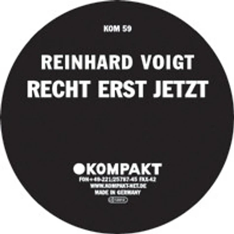 Reinhard Voigt - Recht Erst Jetzt