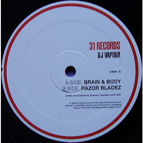 DJ Vapour - Brain & Body / Razor Bladez