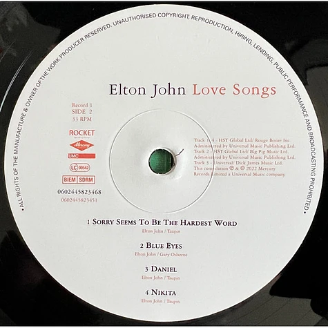 Elton John - Love Songs