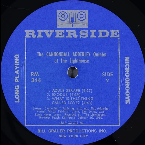 The Cannonball Adderley Quintet - At The Lighthouse