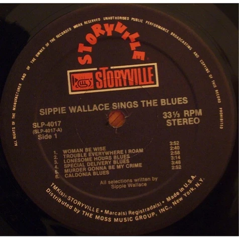 Sippie Wallace - Sings The Blues