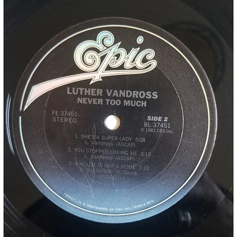 Luther Vandross - Never Too Much