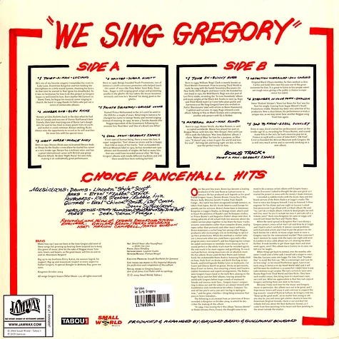 Various - We Sing Gregory