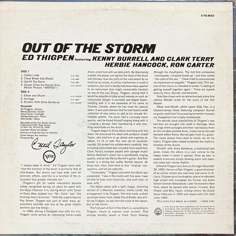 Ed Thigpen - Out Of The Storm