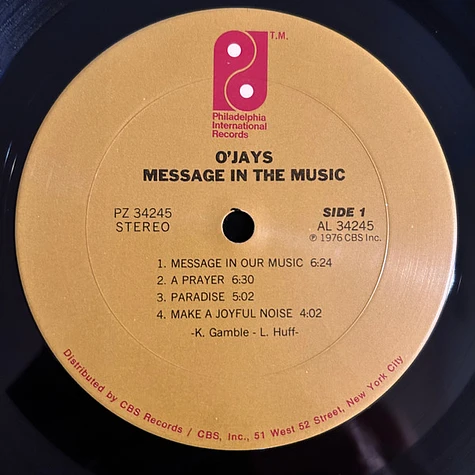 The O'Jays - Message In The Music