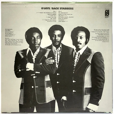 The O'Jays - Back Stabbers