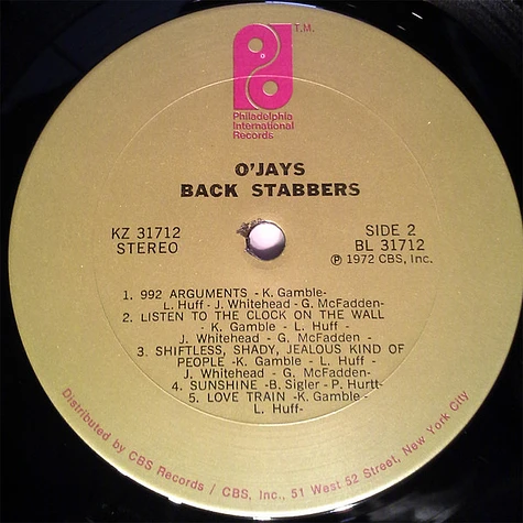 The O'Jays - Back Stabbers