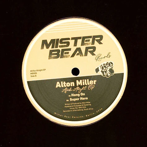 Alton Miller - Afrika Alright EP