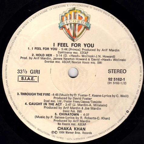 Chaka Khan - I Feel For You