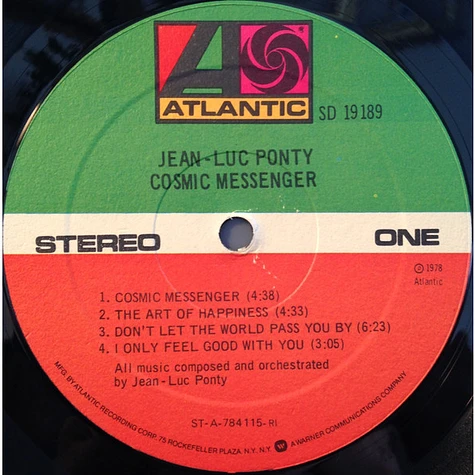 Jean-Luc Ponty - Cosmic Messenger