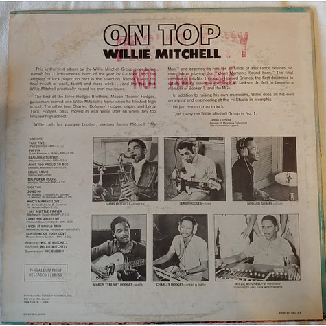 Willie Mitchell - On Top