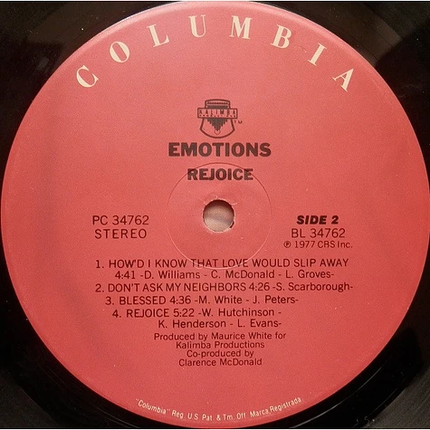 The Emotions - Rejoice