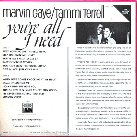 Marvin Gaye / Tammi Terrell - You're All I Need