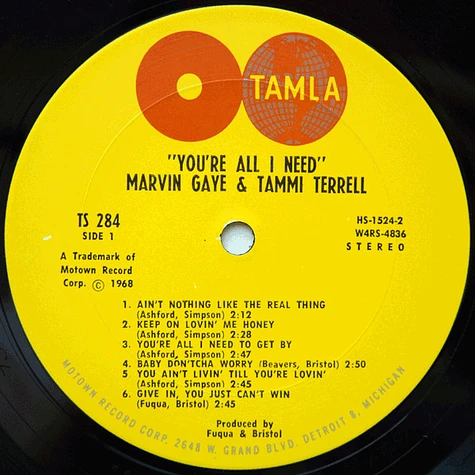 Marvin Gaye / Tammi Terrell - You're All I Need