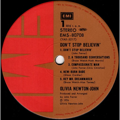 Olivia Newton-John - Don't Stop Believin'