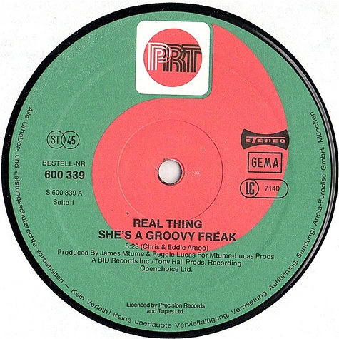 The Real Thing - She's A Groovy Freak