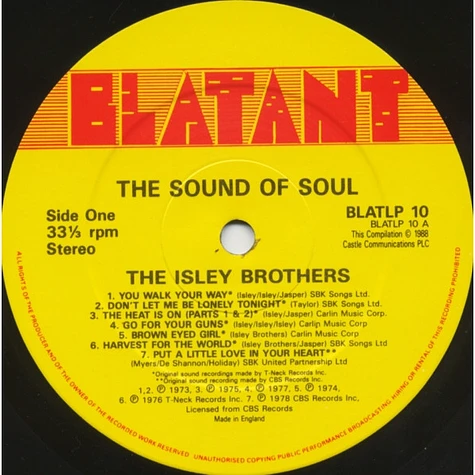 The Isley Brothers - The Sound Of Soul