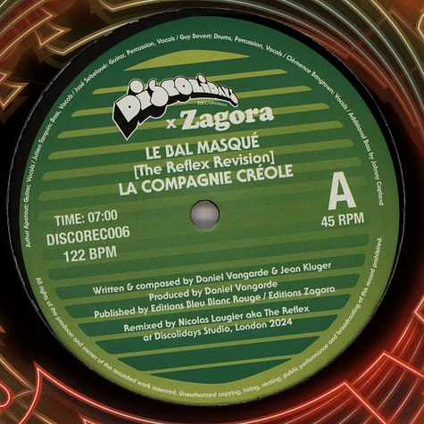 La Compagnie Creole - Le Bal Masqué / La Nuit Des Requins (The Reflex Revisions)