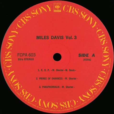 Miles Davis - Miles Davis Vol. 3