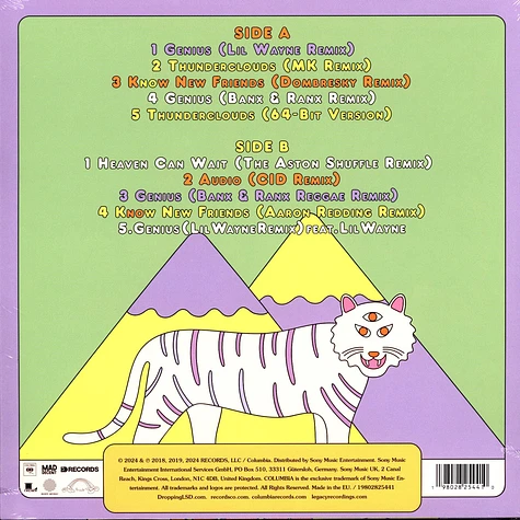 Lsd (Labrinth, Sia And Diplo) - Labrinth, Sia & Diplo Presents... Lsd (The Remixes) Black Friday Record Store Day 2024 Purple Vinyl Edition