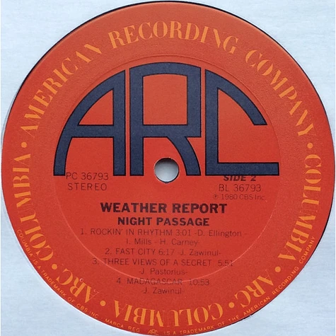 Weather Report - Night Passage