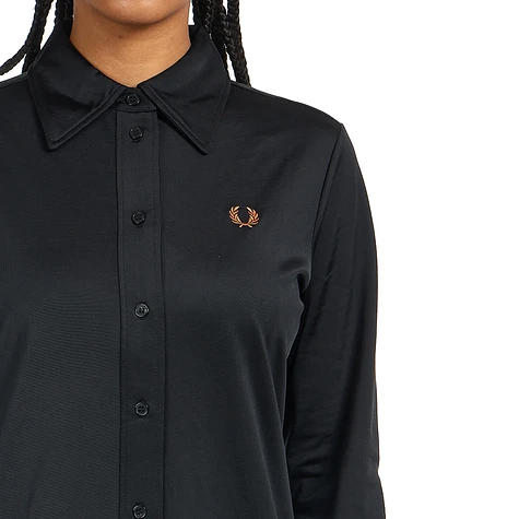 Fred Perry - Button-Through Jersey Shirt Dress