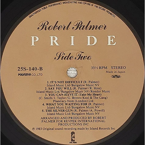 Robert Palmer - Pride