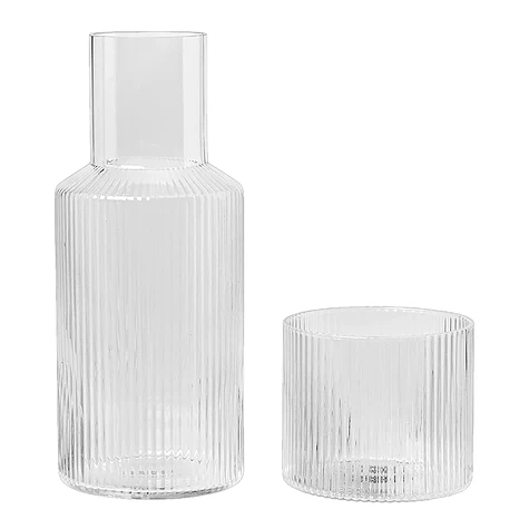 ferm LIVING - Ripple Carafe Set Small