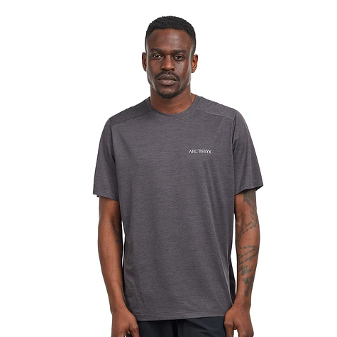 Arc'teryx - Cormac Arc'bird Logo SS (Black Heather) | HHV