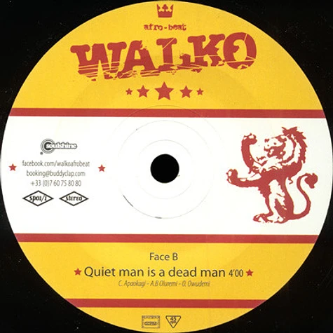 Walko - Afrobeat Trance / Quiet Man Is A Dead Man