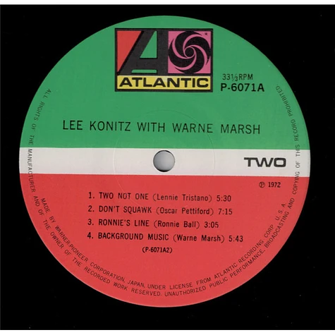 Lee Konitz & Warne Marsh - Lee Konitz With Warne Marsh