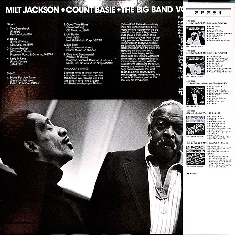 Milt Jackson + Count Basie Big Band - Milt Jackson + Count Basie + The Big Band Vol. 1