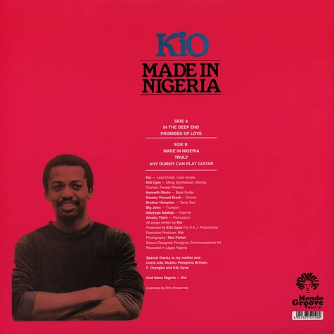 Kio Amachree - Made In Nigeria HHV Exclusive Red Vinyl Edition