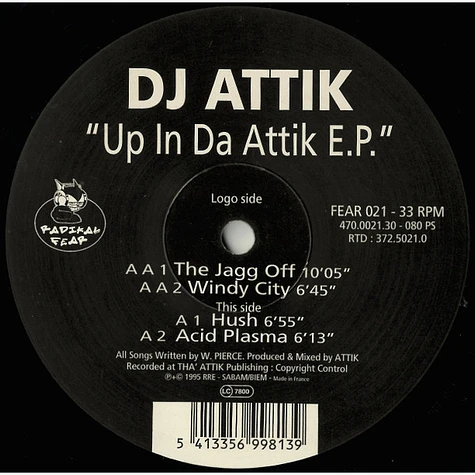 DJ Attik - Up In Da Attik E.P.