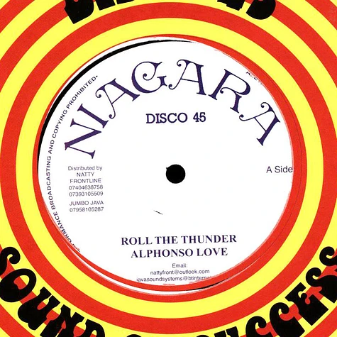 Alphonso Love - Roll The Thunder / Hyde Park Dub, Different Rhythm Dub