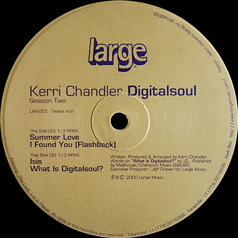 Kerri Chandler - Digitalsoul (Session Two)