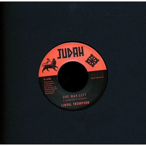 Linval Thompson / Lone Ark Riddim Force - One Way Left / Dub