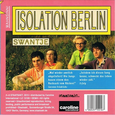 Isolation Berlin - Annabelle & Swantje