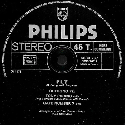 Toto Cutugno / Tony Pacino / Gate Number 7 - Fly