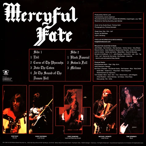 Mercyful Fate - Melissa Ri Evil Orange Marbled Vinyl Edition