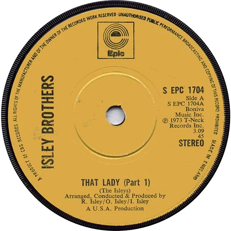 The Isley Brothers - That Lady